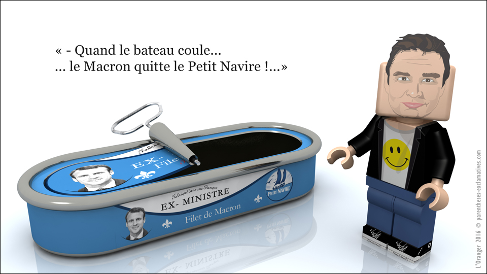 - Quand le bateau coule... le Macron quitte le Petit Navire !...
