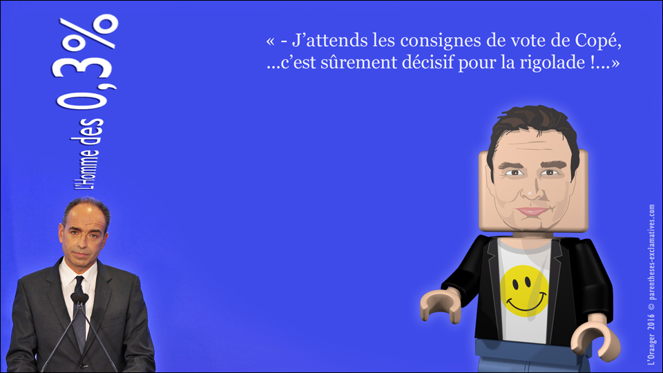 - J'attends les consignes de vote de Copé, c'est sûrement décisif pour la Rigolade  !...