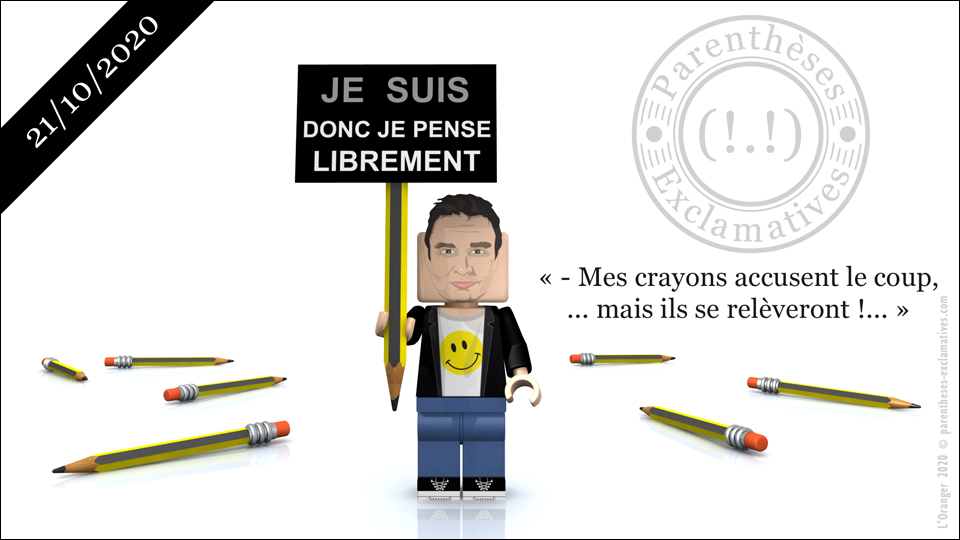 - Mes crayons accusent le coup,... mais ils se relèveront !...