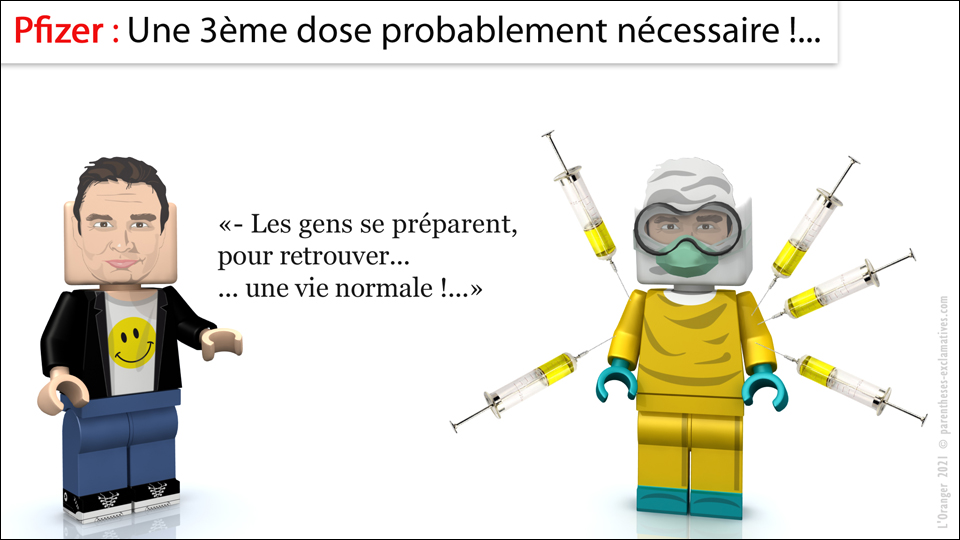 Pfizer : Une 3ème dose probablement nécessaire !... Les gens se préparent, pour retrouver... une vie normale !...