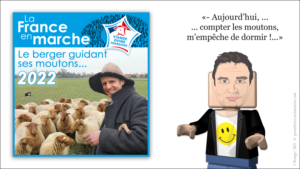 Le Berger guidant ses moutons 2022 - Aujourd’hui, ... compter les moutons, m’empêche de dormir !...